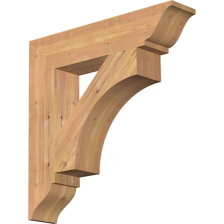 Westlake Traditional Smooth Bracket, Western Red Cedar, 5 1/2W X 28D X 28H